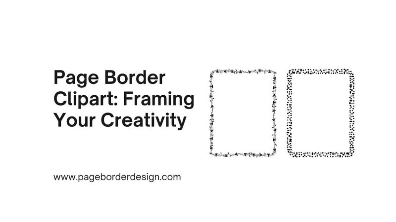 Page Border Clipart Framing Your Creativity