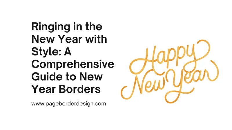 happy new year borders printable